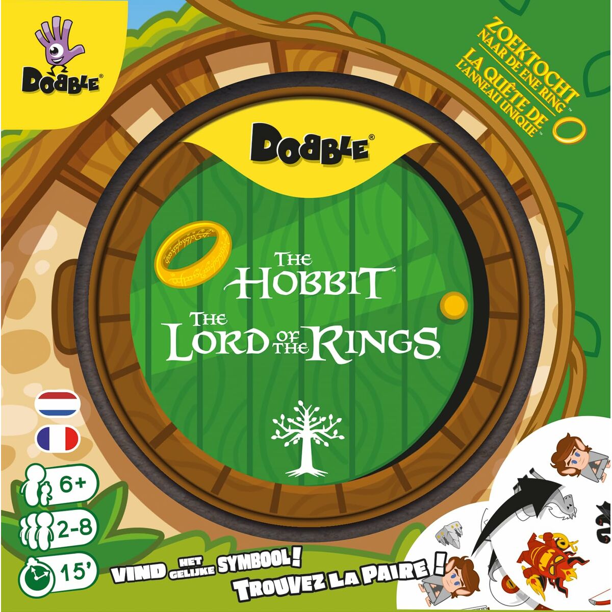 Sällskapsspel Asmodee Dobble The Lord of the Rings-Leksaker och spel, Spel och tillbehör-Asmodee-peaceofhome.se