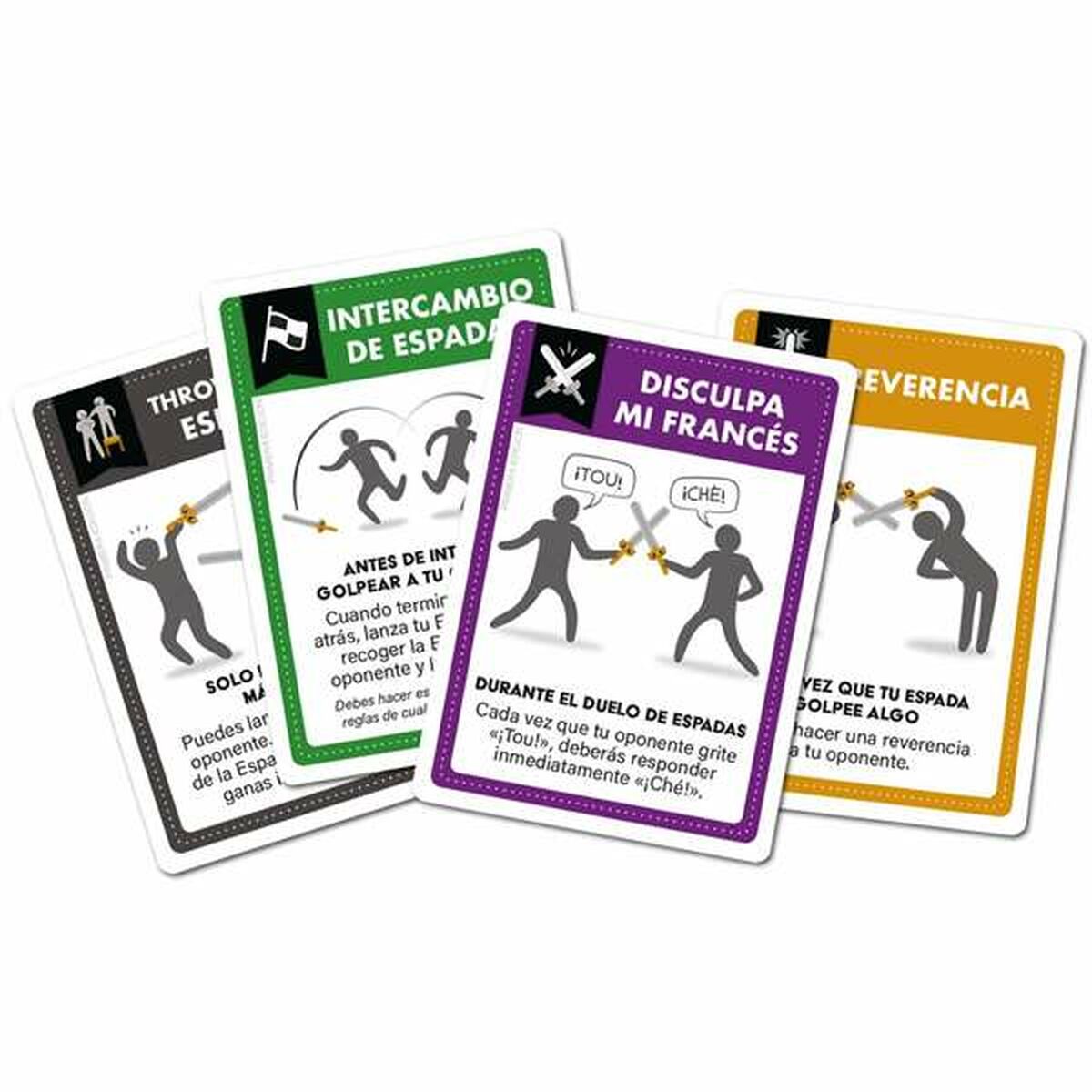 Sällskapsspel Asmodee Vamos a pegarnos con espadas de mentira-Leksaker och spel, Spel och tillbehör-Asmodee-peaceofhome.se