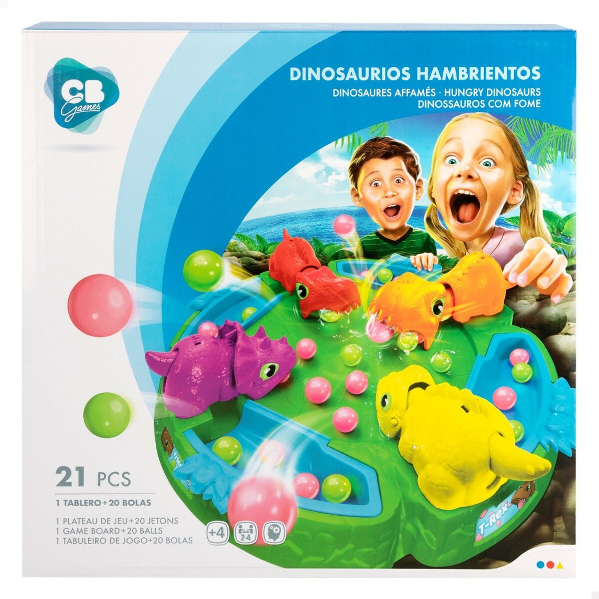Sällskapsspel Colorbaby Dinosaurie (6 antal)-Leksaker och spel, Spel och tillbehör-Colorbaby-peaceofhome.se