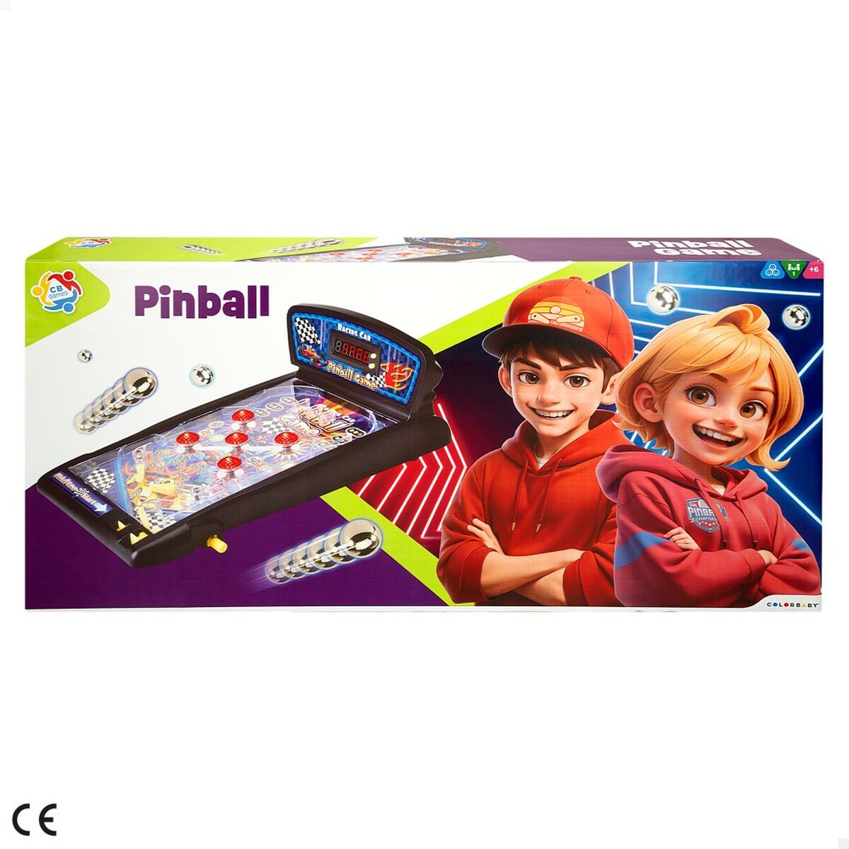 Sällskapsspel Colorbaby Pinball (2 antal)-Leksaker och spel, Spel och tillbehör-Colorbaby-peaceofhome.se