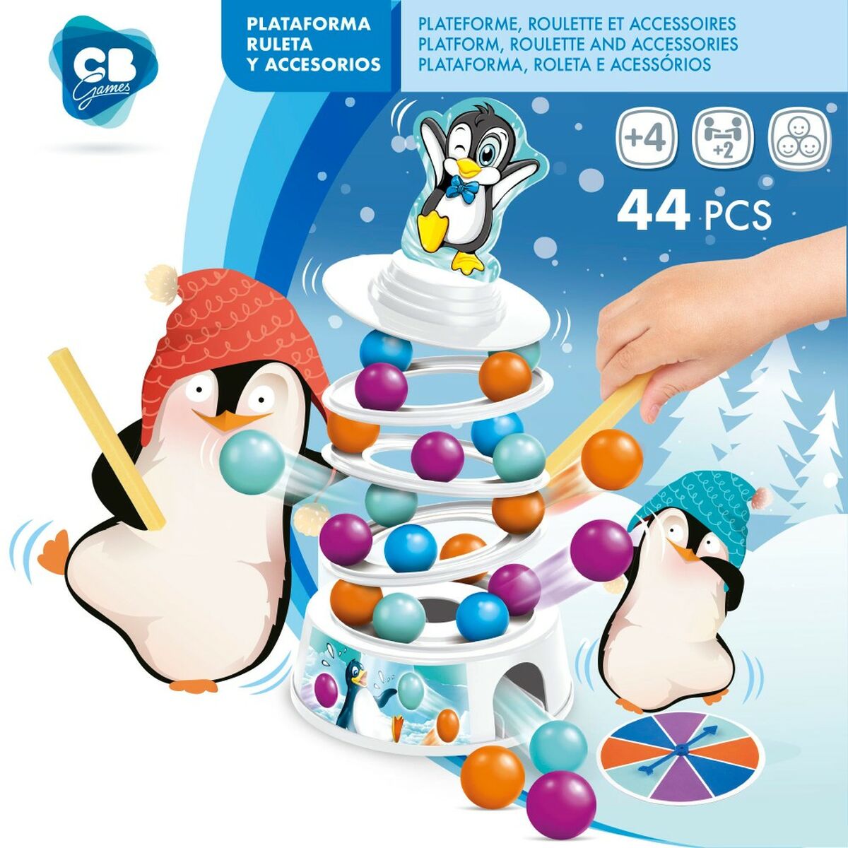 Sällskapsspel Colorbaby Pingvin (6 antal)-Leksaker och spel, Spel och tillbehör-Colorbaby-peaceofhome.se