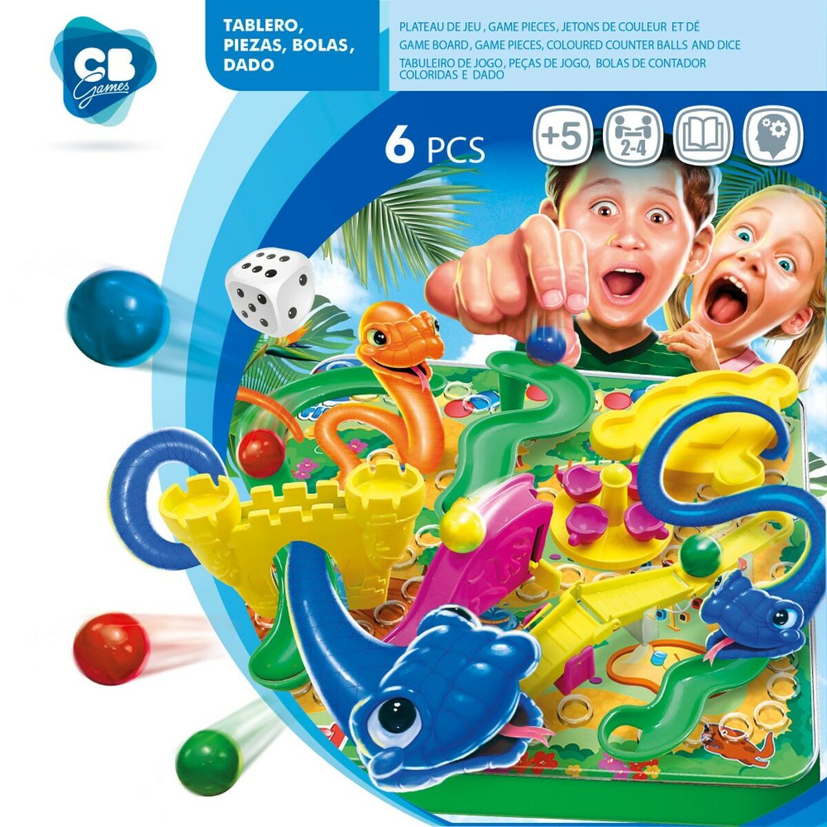 Sällskapsspel Colorbaby Trapport 3D (6 antal)-Leksaker och spel, Spel och tillbehör-Colorbaby-peaceofhome.se