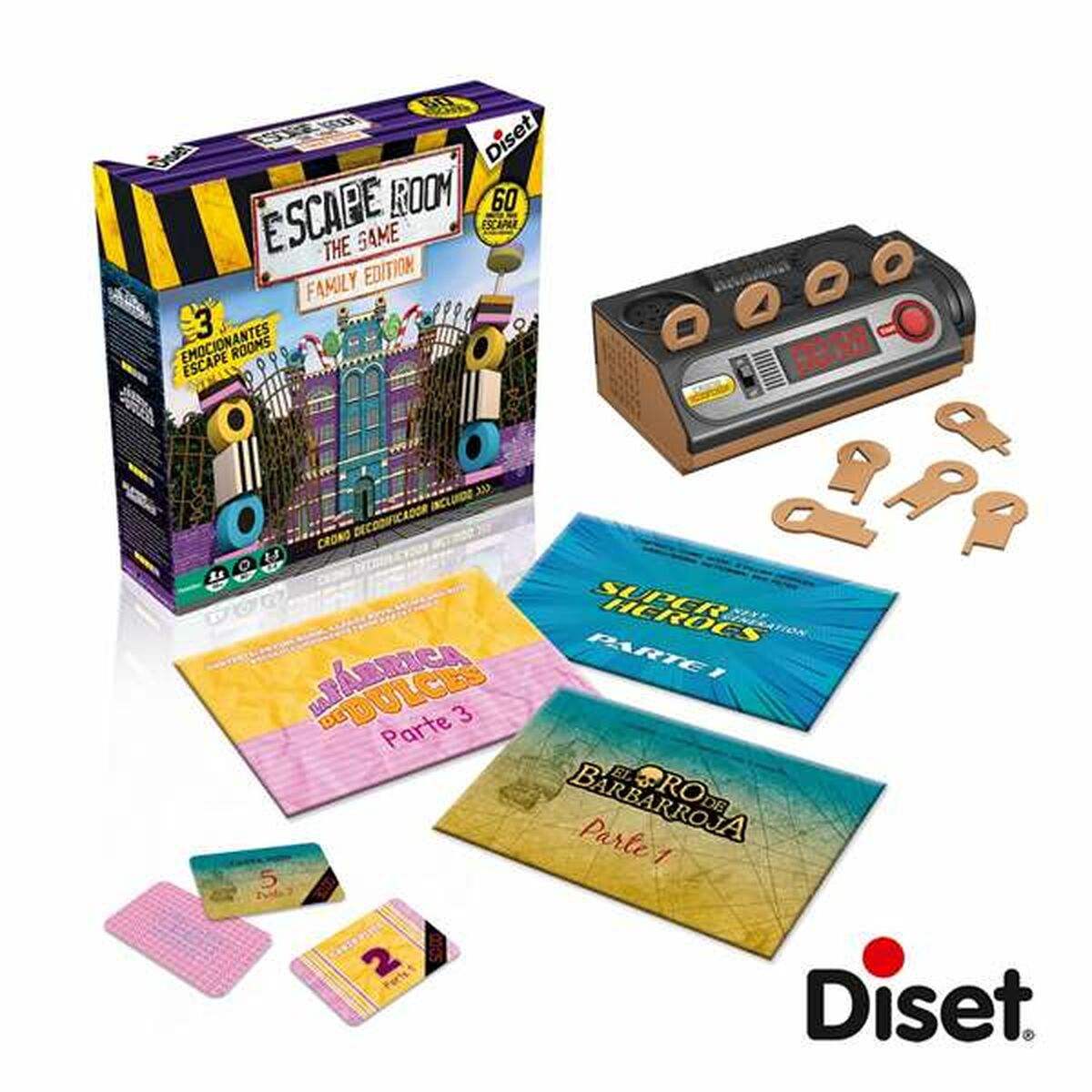 Sällskapsspel Diset Escape Room Family Edition ES-Leksaker och spel, Spel och tillbehör-Diset-peaceofhome.se
