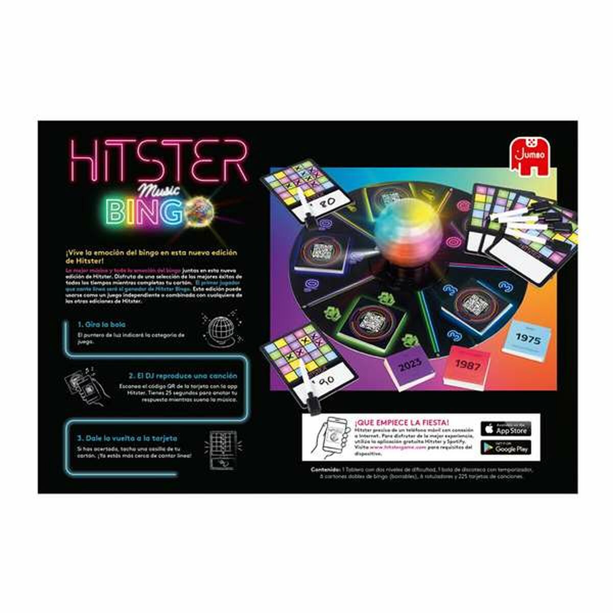 Sällskapsspel Diset Hitster Bingo-Leksaker och spel, Spel och tillbehör-Diset-peaceofhome.se