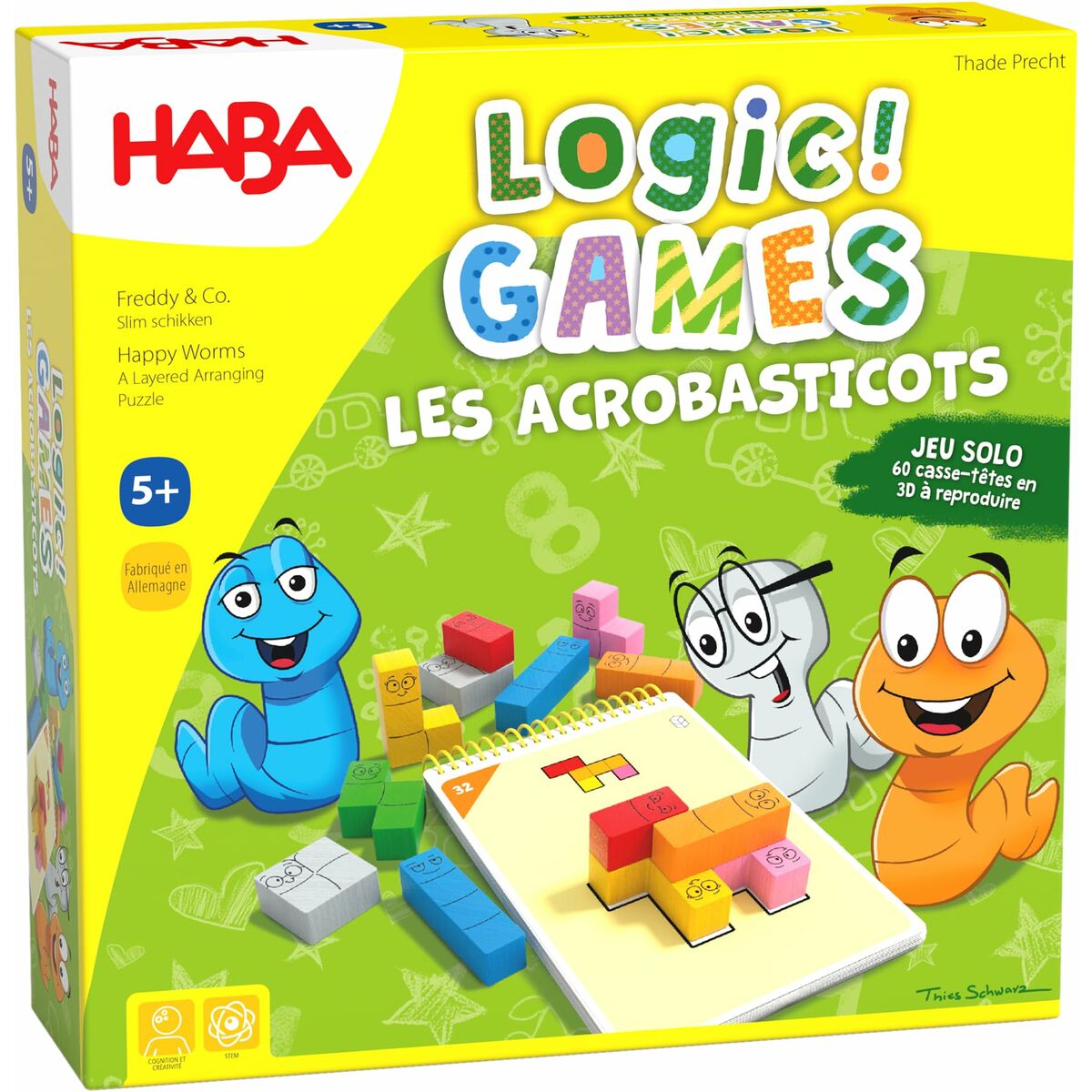 Sällskapsspel HABA Logic Games - Happy Worms-Leksaker och spel, Spel och tillbehör-HABA-peaceofhome.se