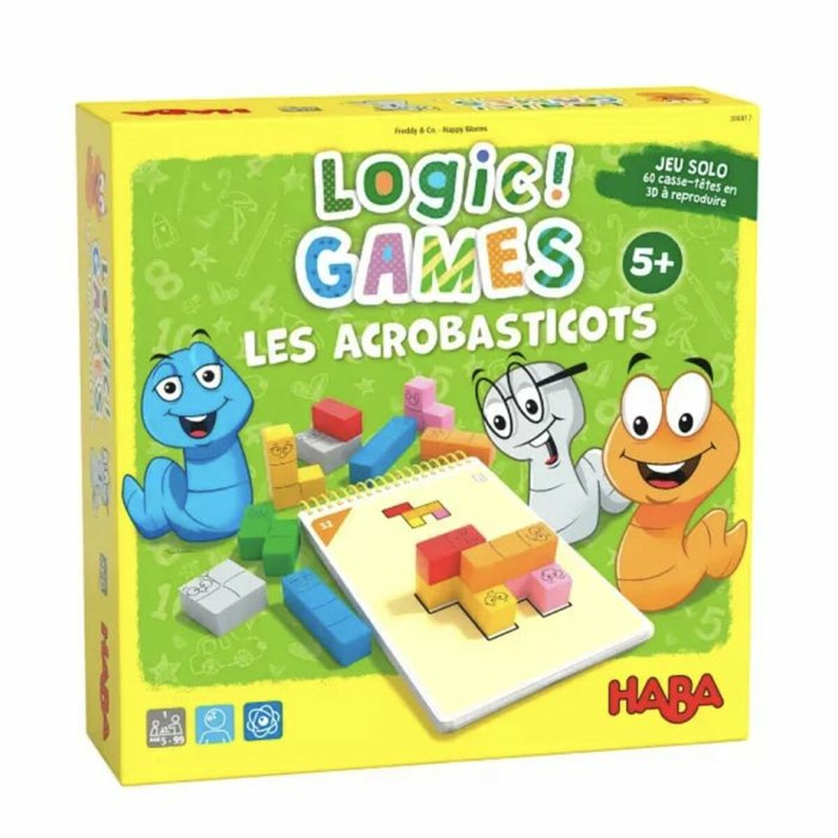 Sällskapsspel HABA Logic Games - Happy Worms-Leksaker och spel, Spel och tillbehör-HABA-peaceofhome.se