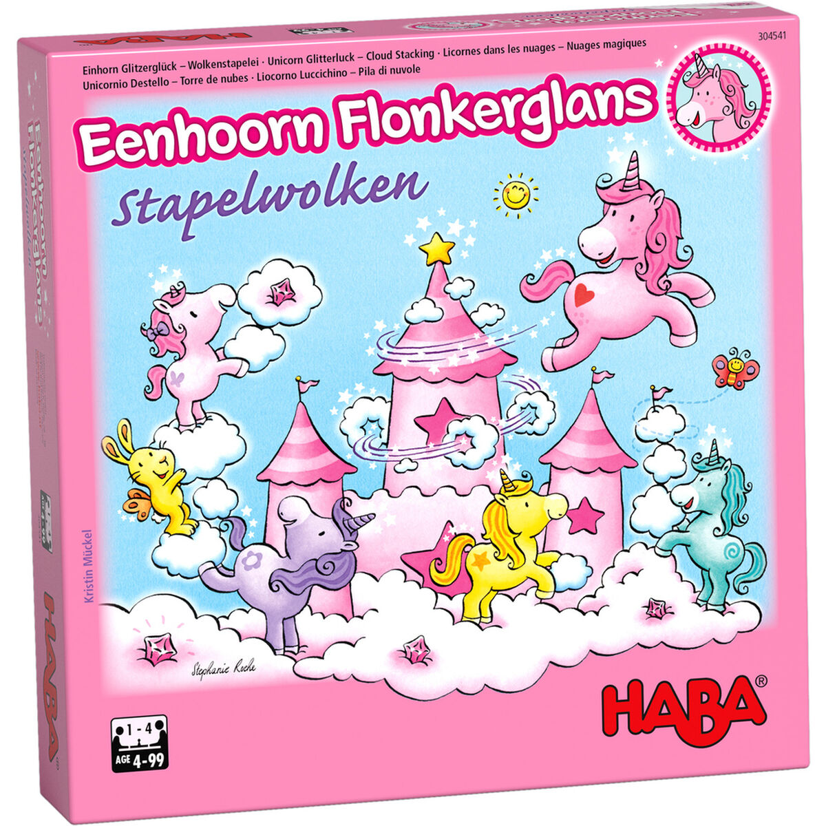 Sällskapsspel HABA Unicorn Glitterluck Cloud Stacking-Leksaker och spel, Spel och tillbehör-HABA-peaceofhome.se
