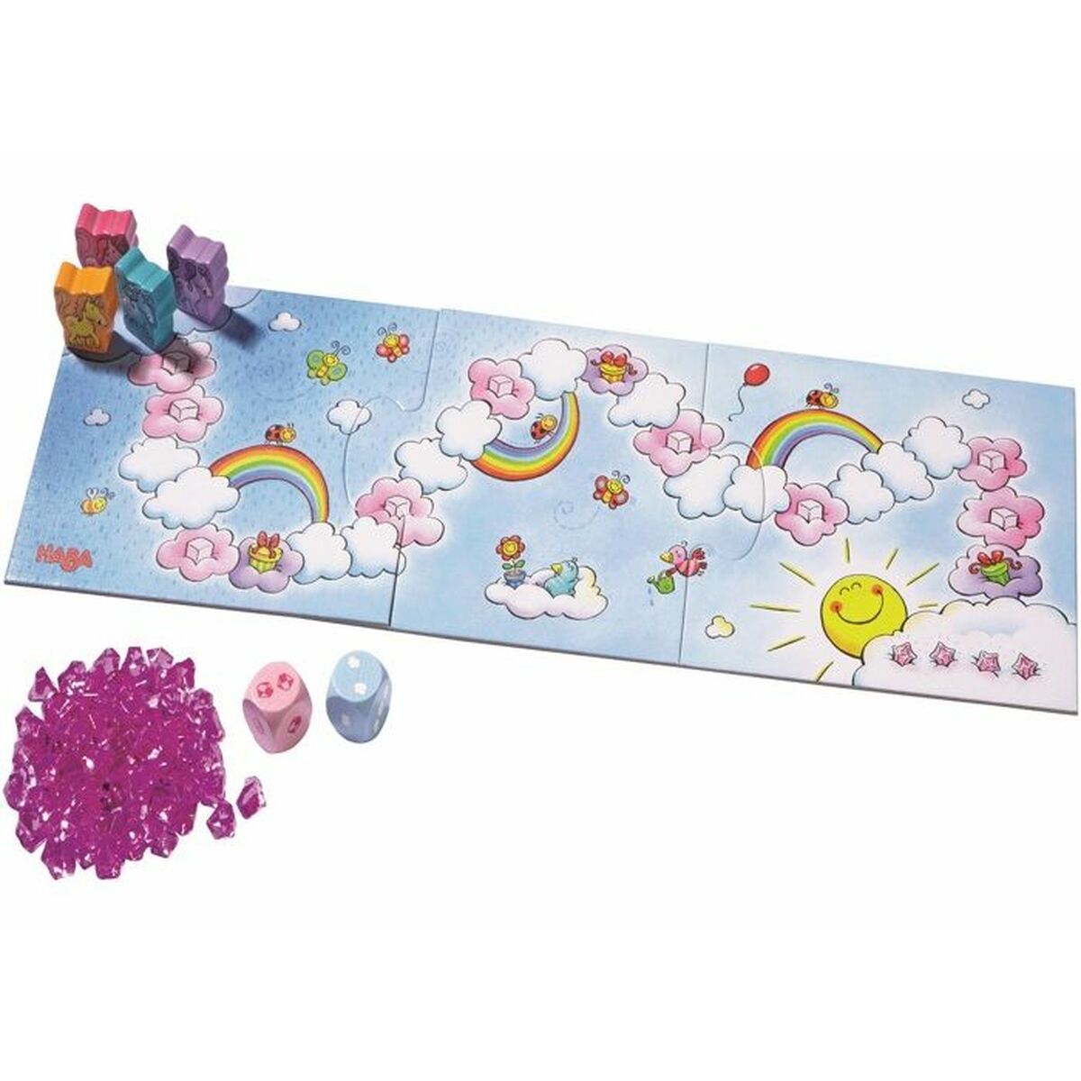 Sällskapsspel HABA Unicorns in the clouds-Leksaker och spel, Spel och tillbehör-HABA-peaceofhome.se
