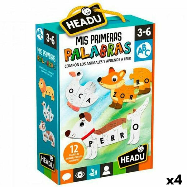 Sällskapsspel HEADU Mis primeras palabras (4 antal) (ES)-Leksaker och spel, Spel och tillbehör-HEADU-peaceofhome.se
