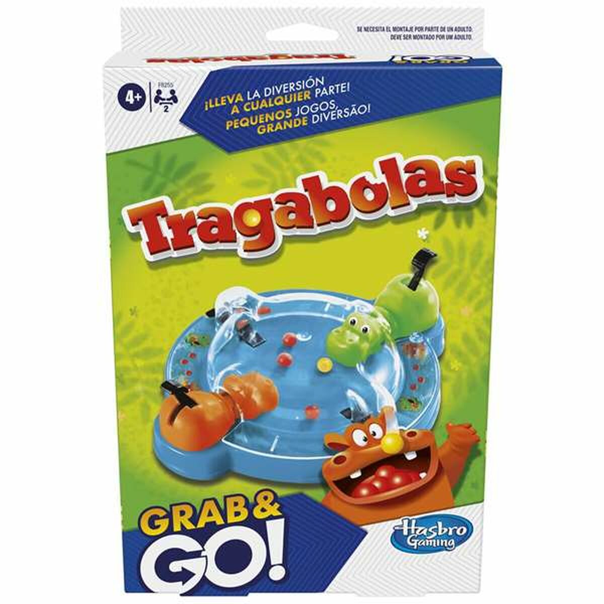 Sällskapsspel Hasbro Hippos Grab And Go-Leksaker och spel, Spel och tillbehör-Hasbro-peaceofhome.se