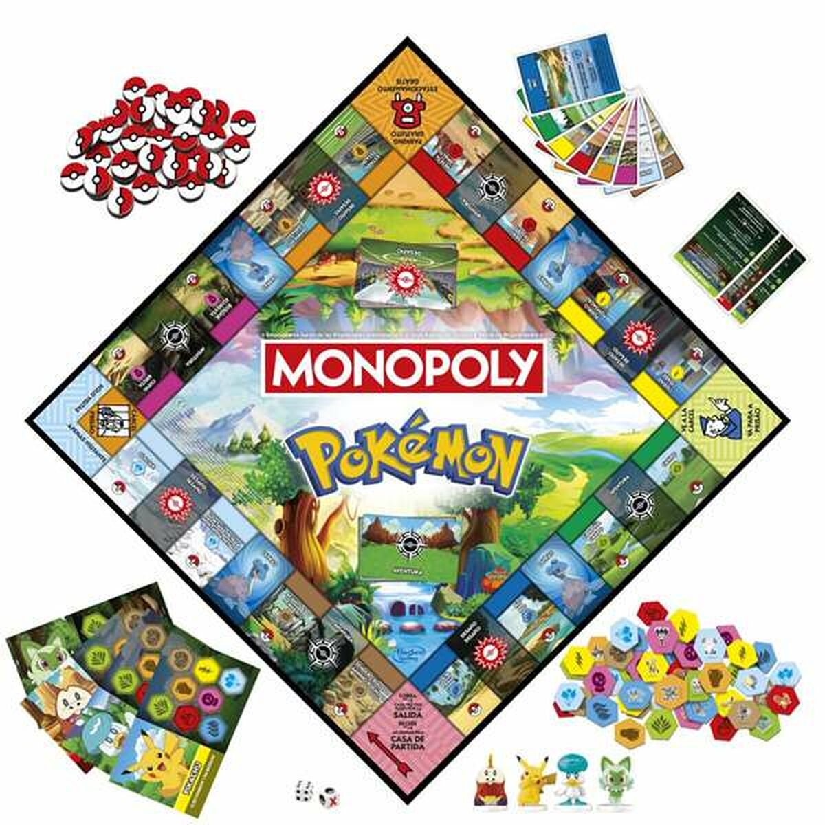 Sällskapsspel Hasbro Monopoly Pokemon-Leksaker och spel, Spel och tillbehör-Hasbro-peaceofhome.se