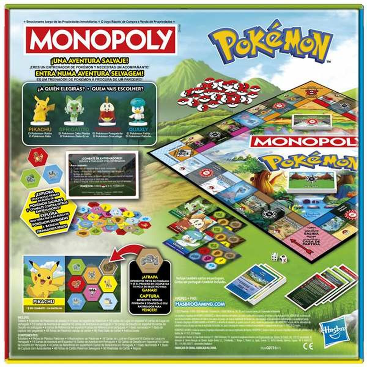 Sällskapsspel Hasbro Monopoly Pokemon-Leksaker och spel, Spel och tillbehör-Hasbro-peaceofhome.se