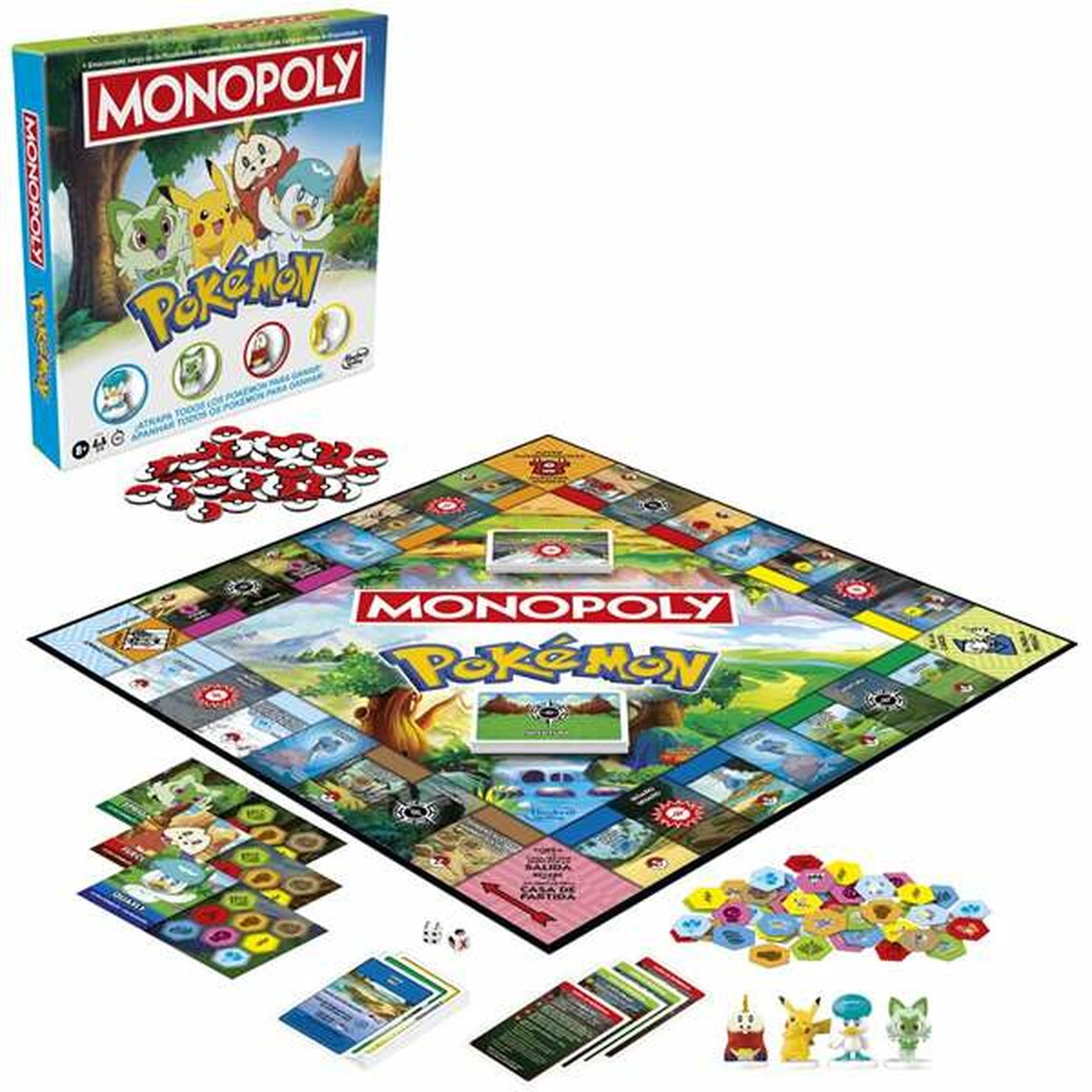Sällskapsspel Hasbro Monopoly Pokemon-Leksaker och spel, Spel och tillbehör-Hasbro-peaceofhome.se