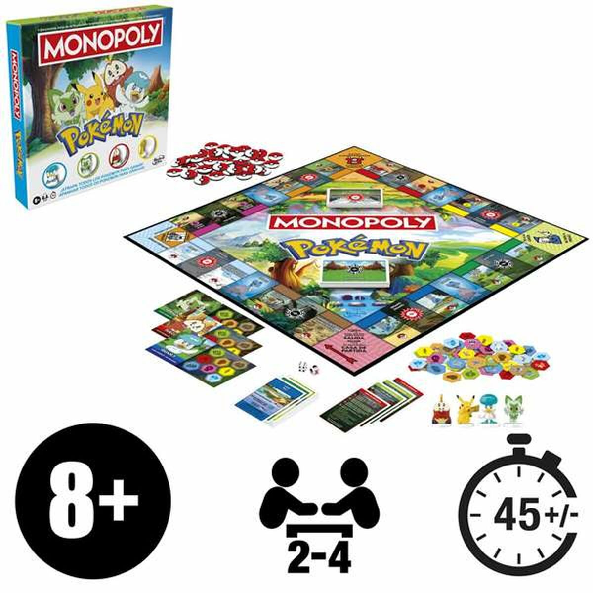 Sällskapsspel Hasbro Monopoly Pokemon-Leksaker och spel, Spel och tillbehör-Hasbro-peaceofhome.se