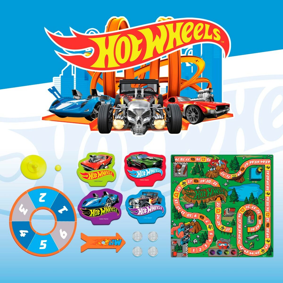 Sällskapsspel Hot Wheels Speed Race Game (6 antal)