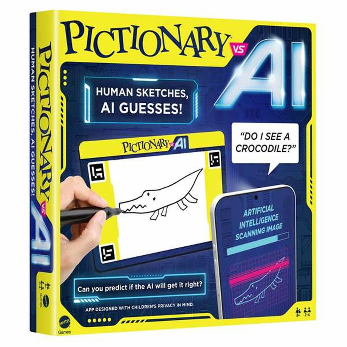 Sällskapsspel Mattel Pictionary vs IA-Leksaker och spel, Spel och tillbehör-Mattel-peaceofhome.se