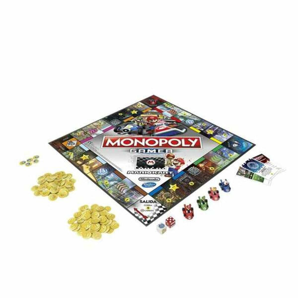 Sällskapsspel Monopoly Mario Kart Monopoly E1870105 (ES) (ES)-Leksaker och spel, Spel och tillbehör-Monopoly-peaceofhome.se