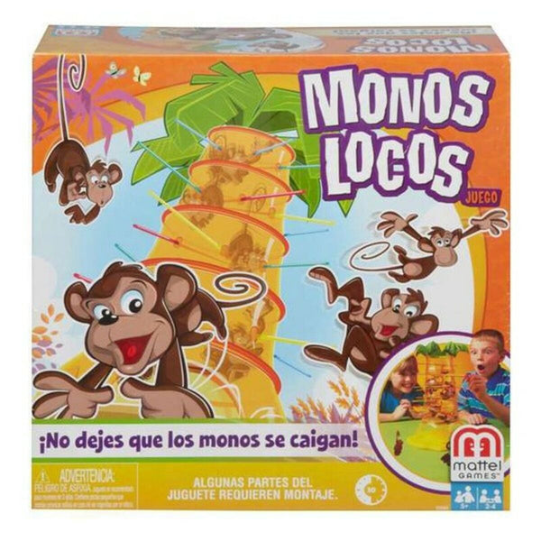 Sällskapsspel Monos Locos Mattel 52563-Leksaker och spel, Spel och tillbehör-Mattel-peaceofhome.se