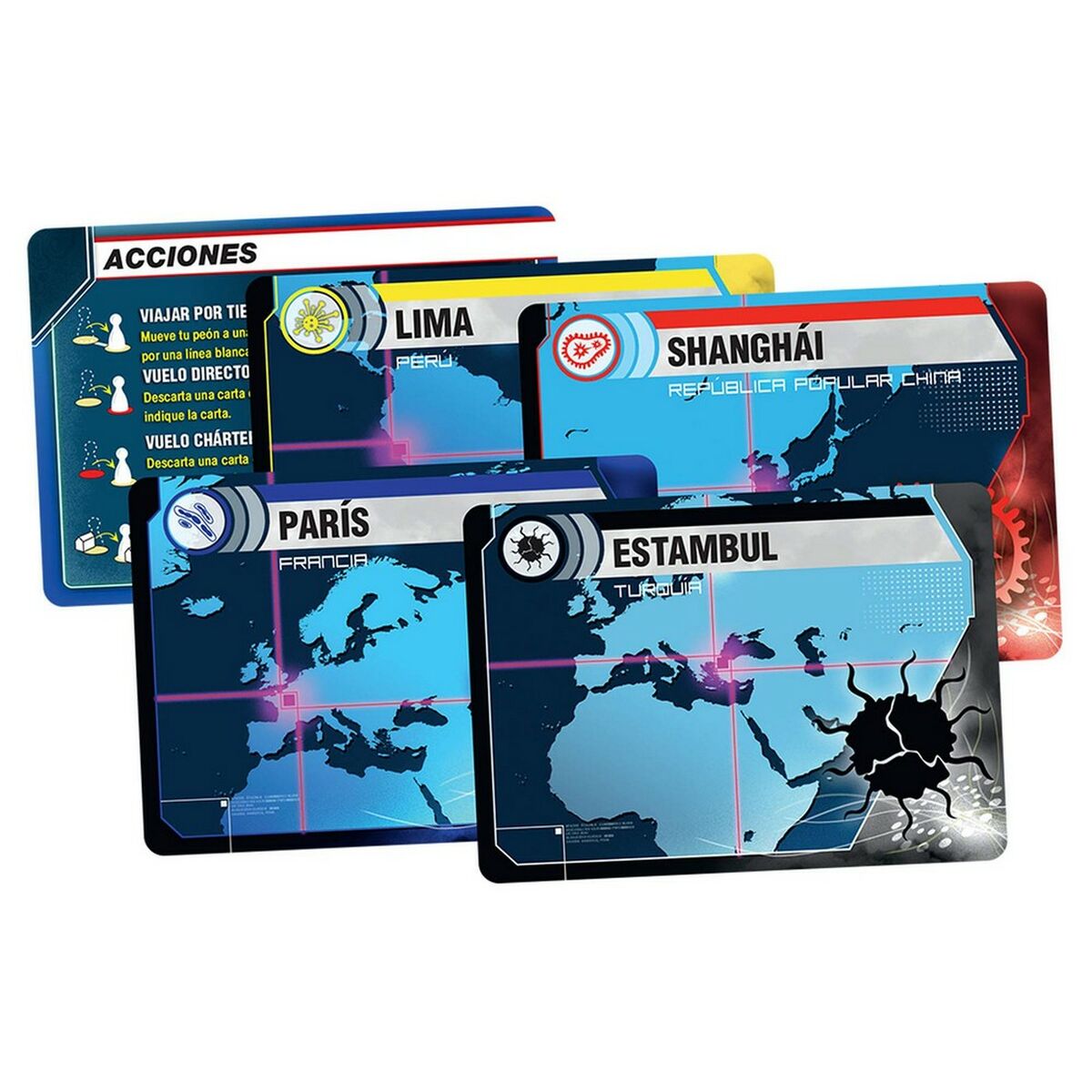 Sällskapsspel Pandemic Asmodee ZM7101ES (ES)-Leksaker och spel, Spel och tillbehör-Asmodee-peaceofhome.se