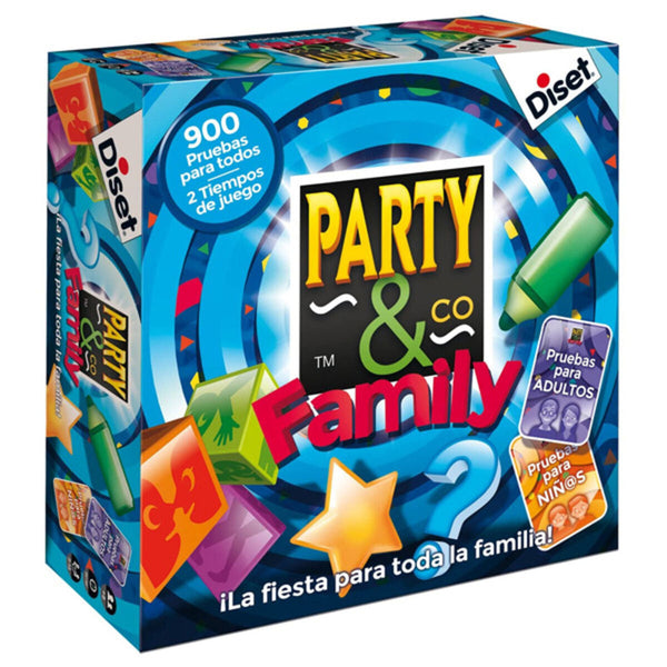 Sällskapsspel Party & Co Family Diset (ES)-Leksaker och spel, Spel och tillbehör-Diset-peaceofhome.se