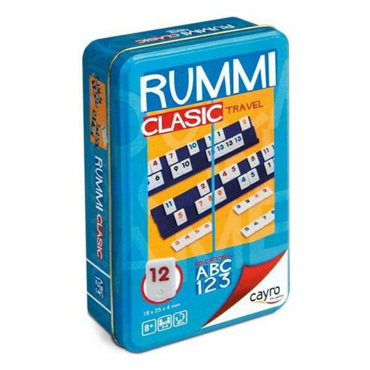 Sällskapsspel Rummi Classic Travel Cayro 150-755 11,5 x 19,5 cm-Leksaker och spel, Spel och tillbehör-Cayro-peaceofhome.se