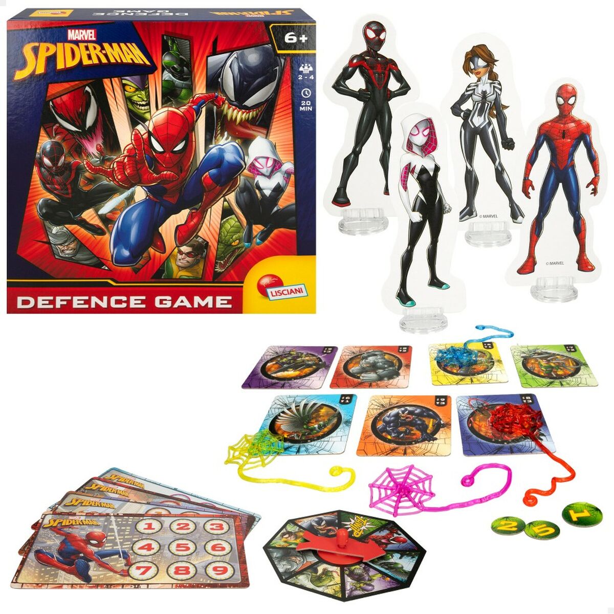 Sällskapsspel Spider-Man Defence Game (6 antal)-Leksaker och spel, Spel och tillbehör-Spider-Man-peaceofhome.se