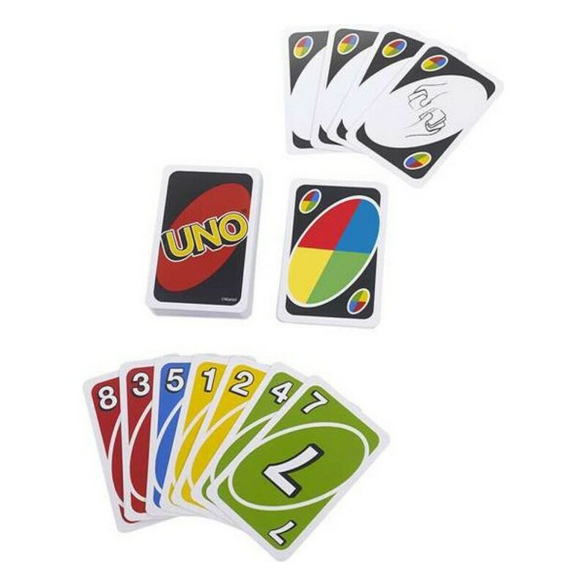 Sällskapsspel Uno Mattel-Leksaker och spel, Spel och tillbehör-Mattel-peaceofhome.se