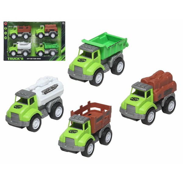 Samling med små lastbilar Grön-Leksaker och spel, Fordon-BigBuy Fun-peaceofhome.se