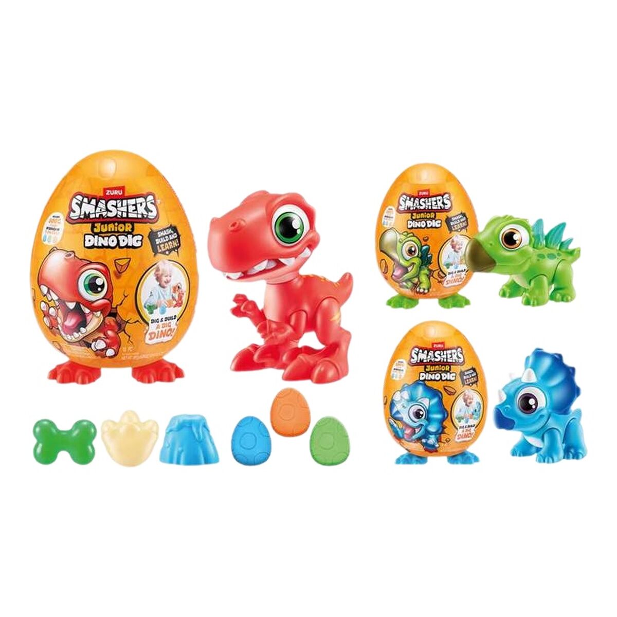 Samlingsfigurer Zuru Smashers 30 cm Dinosaurie-Leksaker och spel, Dockor och actionfigurer-Zuru-peaceofhome.se