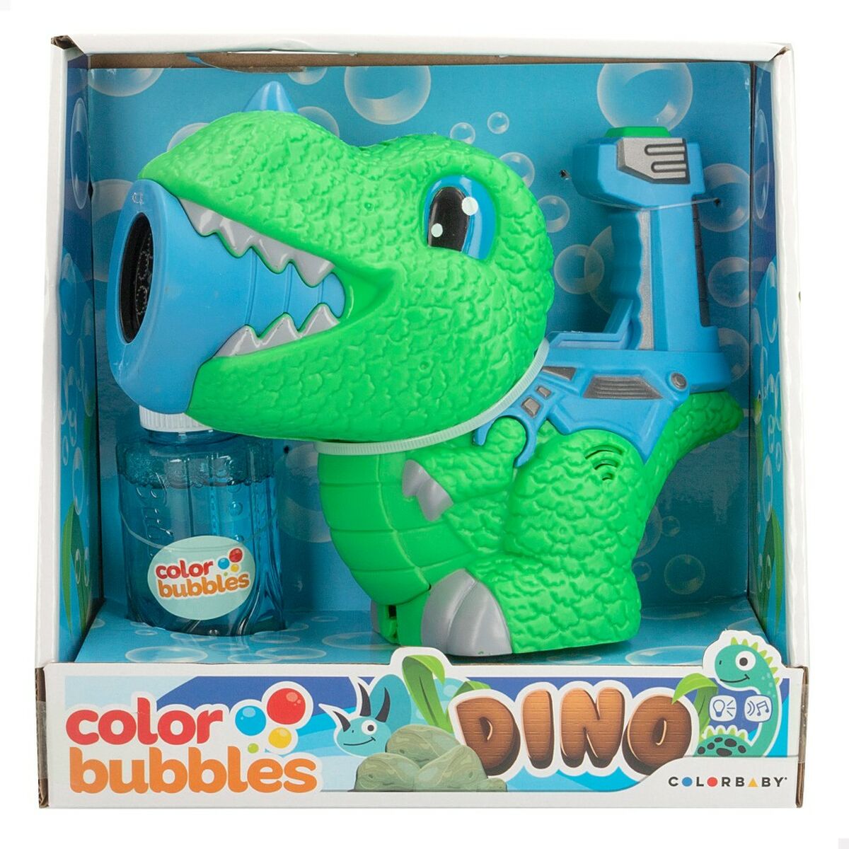 Såpbubbelspel Colorbaby Grön Dinosaurie 150 ml 20 x 17 x 9 cm (6 antal)-Leksaker och spel, Sport och utomhus-Colorbaby-peaceofhome.se