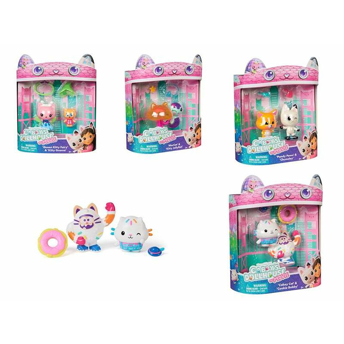 Sats med figurer Gabby's Dollhouse-Leksaker och spel, Dockor och actionfigurer-Gabby's Dollhouse-peaceofhome.se