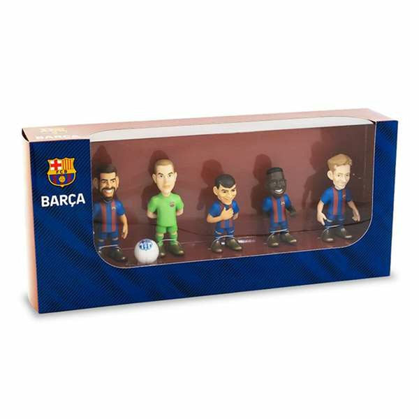 Sats med figurer Minix FC Barcelona 7 cm 5 Delar-Leksaker och spel, Dockor och actionfigurer-Minix-peaceofhome.se
