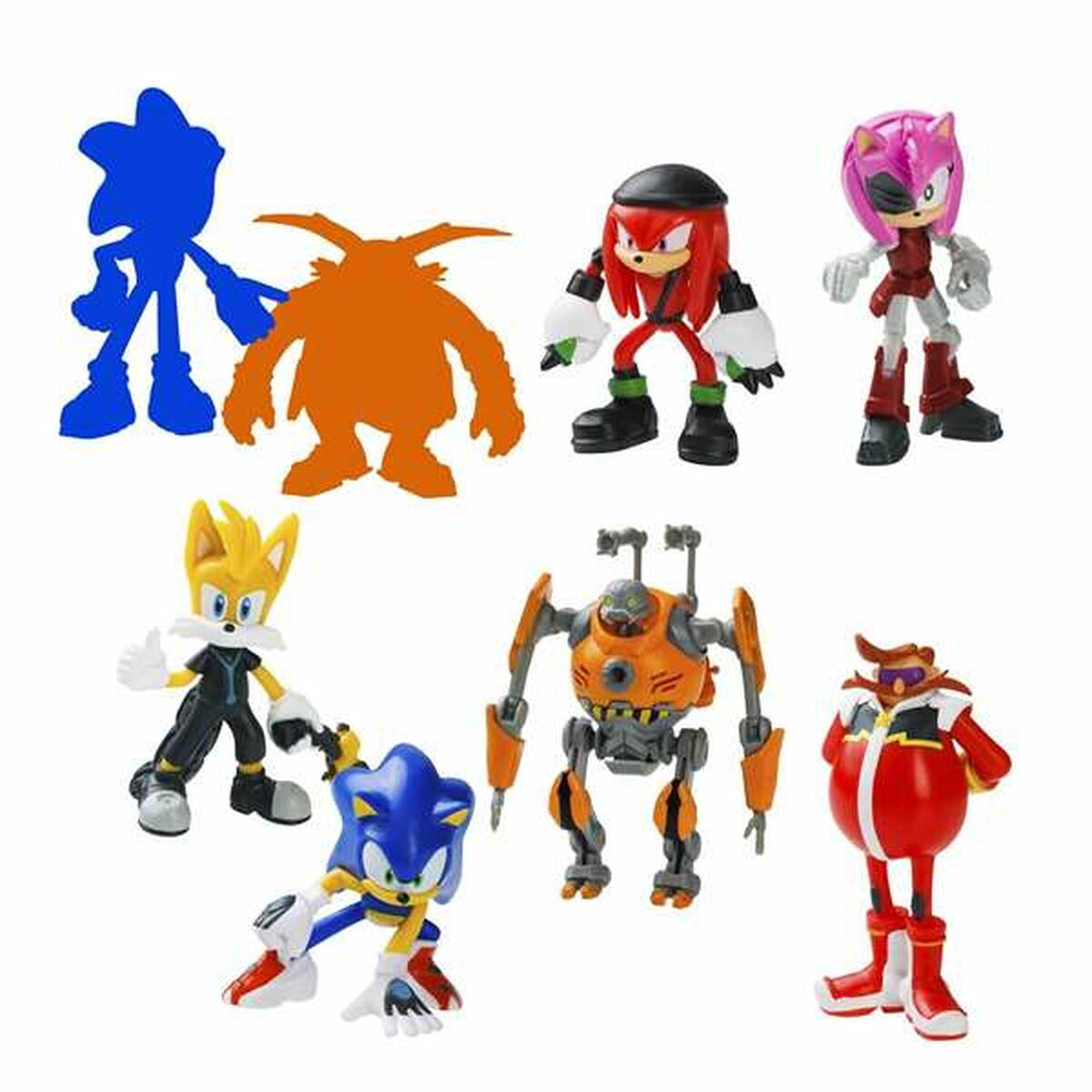 Sats med figurer Sonic 8 antal 6,5 cm-Leksaker och spel, Dockor och actionfigurer-Sonic-peaceofhome.se