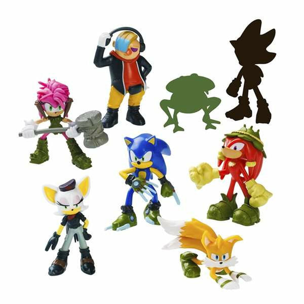 Sats med figurer Sonic 8 antal 6,5 cm-Leksaker och spel, Dockor och actionfigurer-Sonic-peaceofhome.se
