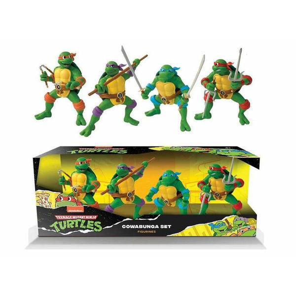 Sats med figurer Teenage Mutant Ninja Turtles Cowabunga 4 Delar-Leksaker och spel, Dockor och actionfigurer-Teenage Mutant Ninja Turtles-peaceofhome.se