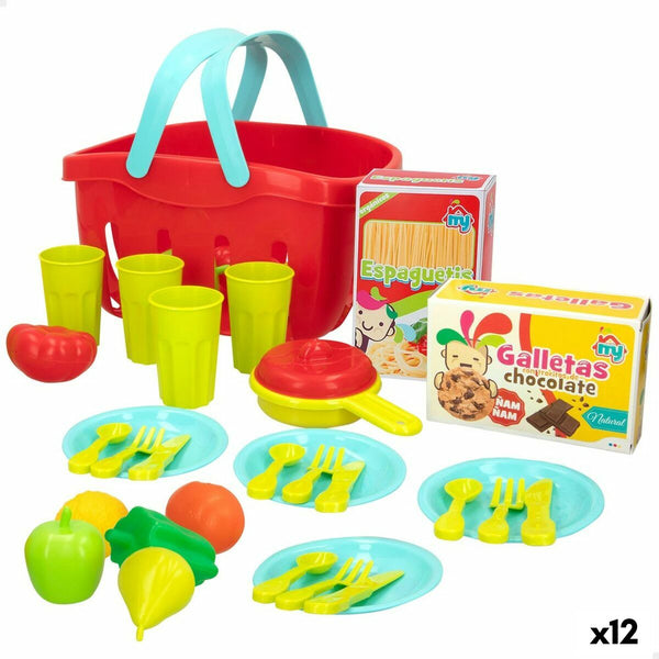 Sats med matleksaker Colorbaby Köksredskap och tillbehör 33 Delar (12 antal)-Leksaker och spel, Imitera spel-Colorbaby-peaceofhome.se