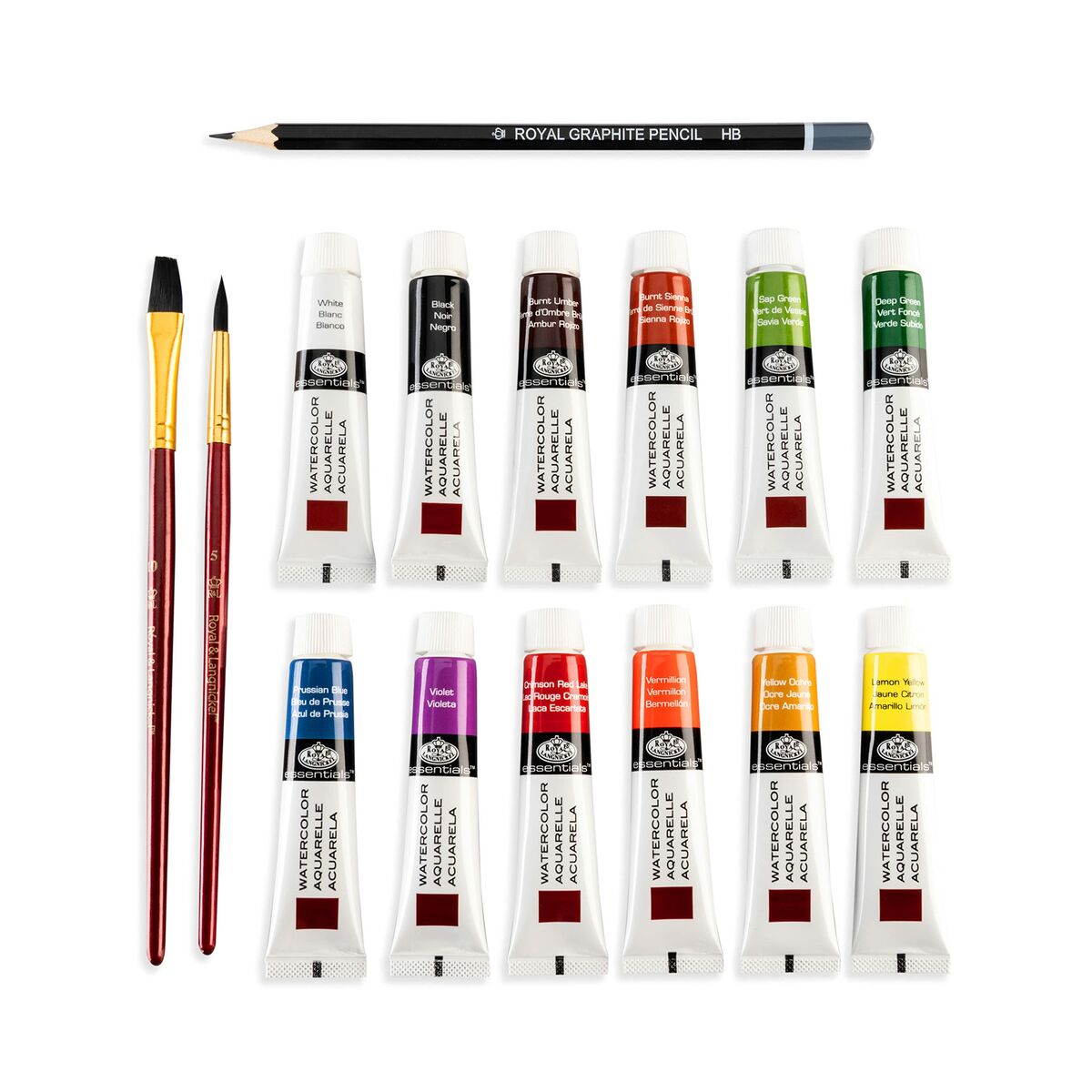 Sats med vattenfärger Royal & Langnickel Essentials 16 Delar Multicolour-Kontor och Kontorsmaterial, konst och hantverk-Royal & Langnickel-peaceofhome.se