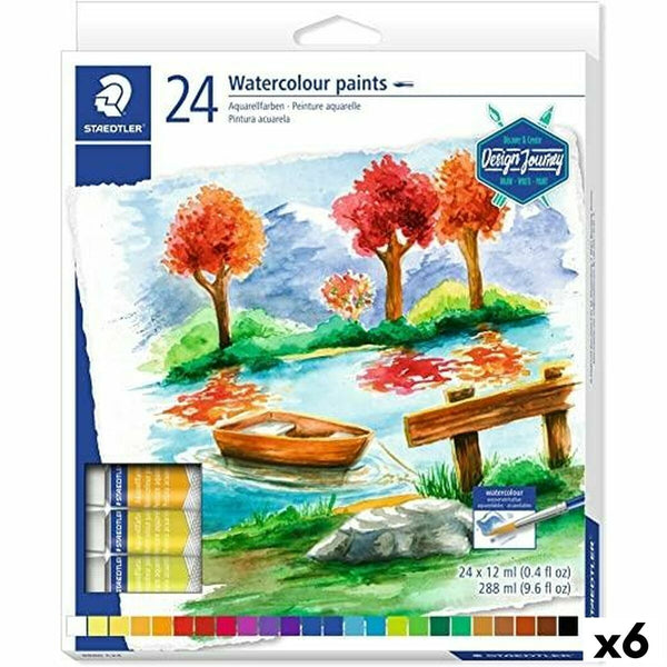 Sats med vattenfärger Staedtler Design Journey 6 Delar 12 ml-Kontor och Kontorsmaterial, konst och hantverk-Staedtler-peaceofhome.se