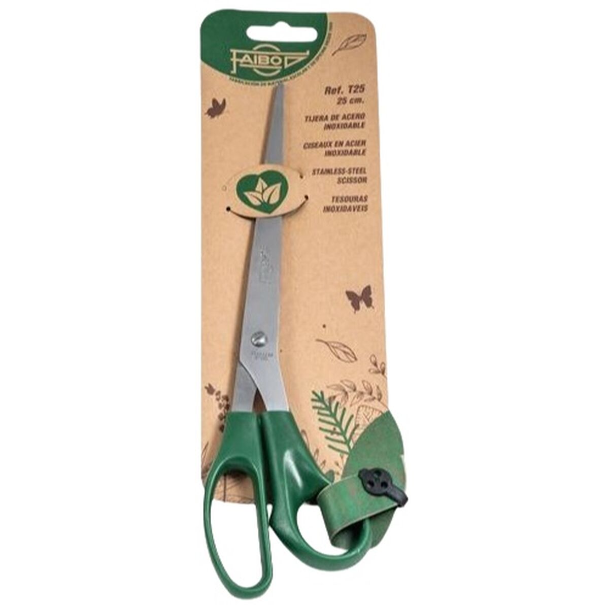 Sax Faibo Grön Rostfritt stål Plast 25 cm (10 antal)-Kontor och Kontorsmaterial, Kontorsmaterial-Faibo-peaceofhome.se