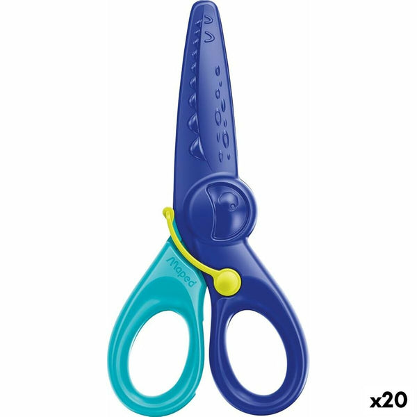 Sax Maped KidiCut Blå 12 cm (20 antal)-Kontor och Kontorsmaterial, Kontorsmaterial-Maped-peaceofhome.se