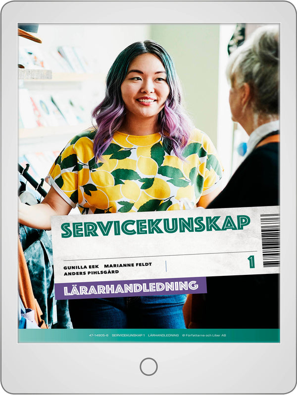 Servicekunskap 1 Lärarhandledning (nedladdningsbar)-Digitala böcker-Liber-peaceofhome.se