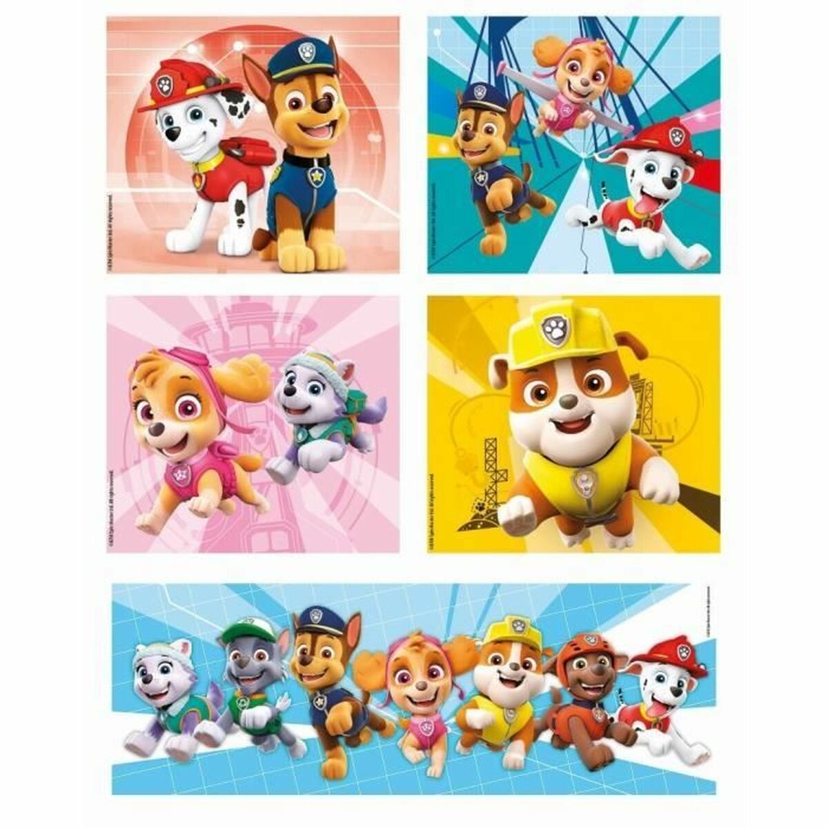 Set 10 pussel The Paw Patrol Clementoni Supercolor 330 Delar-Leksaker och spel, Pussel och hjärngrupper-The Paw Patrol-peaceofhome.se