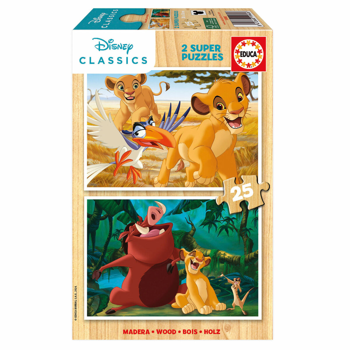 Set 2 pussel The Lion King Classics 25 Delar-Leksaker och spel, Pussel och hjärngrupper-The Lion King-peaceofhome.se