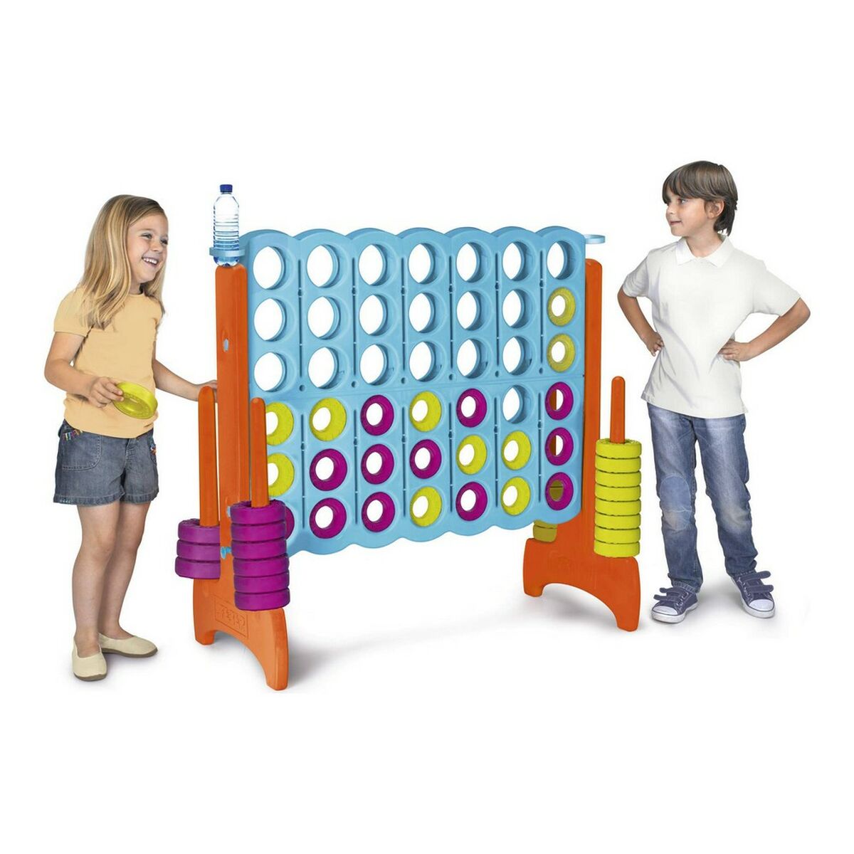 Set Mega 4 in Line Feber 800012910 (117,5 x 45,5 x 121 cm)-Leksaker och spel, Spel och tillbehör-Feber-peaceofhome.se