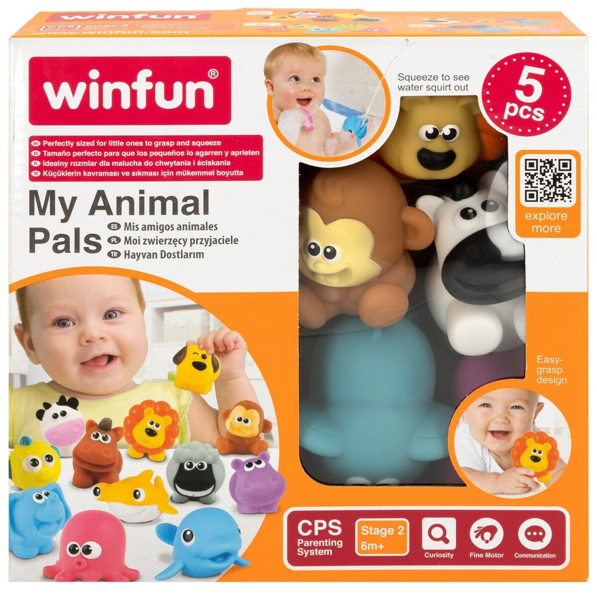 Set med lantbruksdjur Winfun 7 x 6,5 x 4 cm (12 antal)-Bebis, Leksaker för småbarn-Winfun-peaceofhome.se