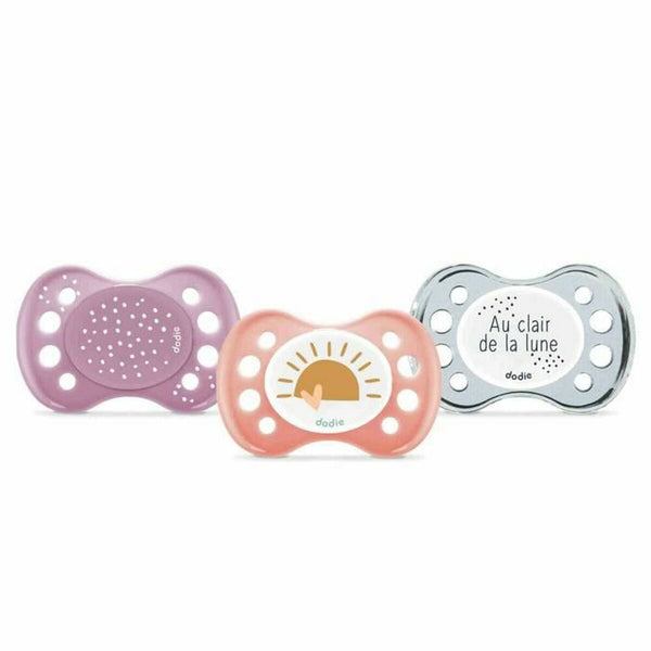Set med nappar i silikon Dodie Multicolour 3 Delar-Hälsa och personlig vård, Barn och barnomsorg-Dodie-peaceofhome.se