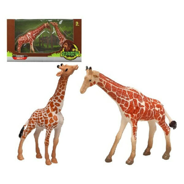 Set med vilda djur Giraff (2 pcs)-Leksaker och spel, Dockor och actionfigurer-BigBuy Fun-peaceofhome.se