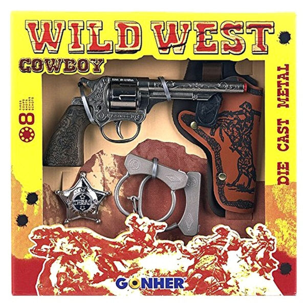 Set med vilda västern-pistoler Gonher 157/0 (5 pcs)