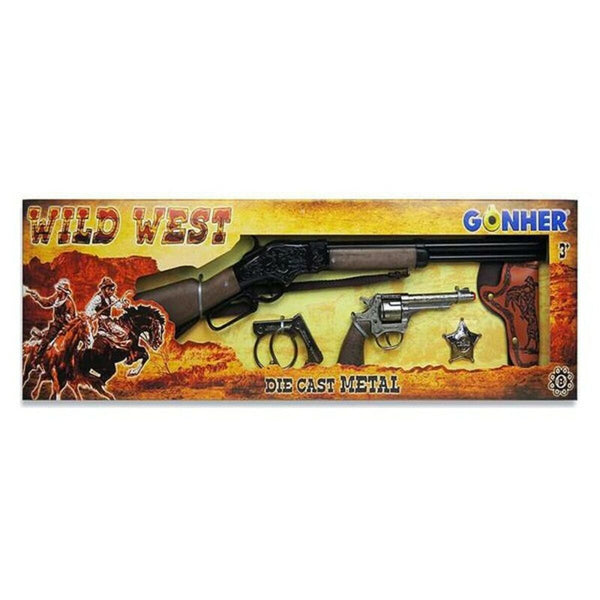 Set med vilda västern-pistoler Gonher 498/0 77 x 23 x 5 cm (77 x 23 x 5 cm)-Leksaker och spel, Fancy klänning och accessoarer-Gonher-peaceofhome.se