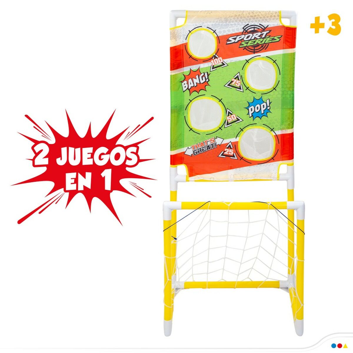 Siktningsspel Colorbaby måltavla Fotbollsmål 48,5 x 113 x 35,5 cm (2 antal)-Leksaker och spel, Sport och utomhus-Colorbaby-peaceofhome.se